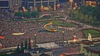 带大家看一场成都天府广场升旗仪式