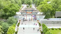 航拍中国•航拍兰州•五泉山公园