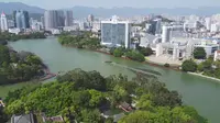 福州西湖公园航拍