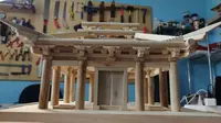 天台庵 后唐 古建模型 斗口跳铺作（斗拱）之①大木作