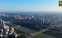 航拍河南省三門峽市