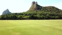 航拍柳州马鹿山公园
