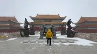 小雪，五台山中台演教寺