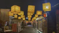 再游南通唐闸古镇，灯笼很有特色