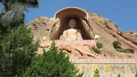 须弥世界须弥山，宁夏固原须弥山石窟