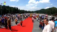 韶山冲 毛泽东广场 缅怀伟人毛主席