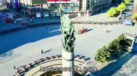 哈尔滨中央大街网红打卡地防洪纪念塔攻略