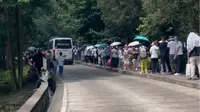 苍山洗马潭索道排队 两小时起步