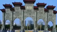 号称亚洲第一门的上蔡蔡明园，投资2750万，历时11年完工，太壮观了