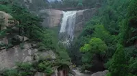台风杜苏芮过境后泰山黑龙潭瀑布重现
