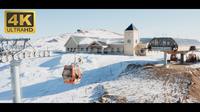 安静而治愈的风景｜内蒙古乌兰察布岱海滑雪场 航拍视角下梦幻的白雪世界