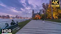 [4KHDR] [POV] [云散步] [云逛街] [步行] 上海浦东东昌绿地滨江大道 新设备画质 傍晚散步逛街 2021