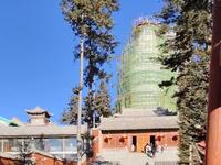 五台山 大塔院寺 在五爷庙旁边 地标 大白塔  2025年12月24日