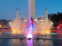 中华民族园 民族之夜 音乐喷泉表演