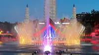 中华民族园 民族之夜 音乐喷泉表演