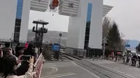 图们铁路口岸偶遇货运列车试运行
