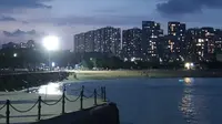 青岛小麦岛夜景