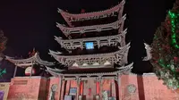 【3D灯光秀】山西省长治市五凤楼景区