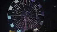 夜晚的南昌之星摩天轮