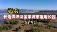 山西长治漳泽湖国家城市湿地公园绝美秋景