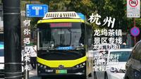 【何你遇见未来·开往龙坞茶镇的免费接驳巴士】杭州公交 龙坞茶镇景区专线 龙坞（九街）-龙坞何家村委-龙坞何家村（骑行公园） 全程POV 超广角