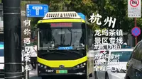 【何你遇见未来·开往龙坞茶镇的免费接驳巴士】杭州公交 龙坞茶镇景区专线 龙坞（九街）-龙坞何家村委-龙坞何家村（骑行公园） 全程POV 超广角
