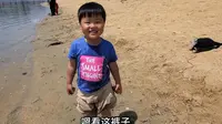自驾游襄阳，热情网友推荐鱼梁洲沙滩景区，宝宝玩的不想走