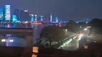 湖北襄阳城楼和昭明台