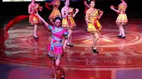 桂林金水岩（元宝岩）古韵壮寨演出《抛绣球》