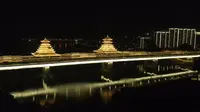 柳州凤凰岭大桥景观灯点亮时刻