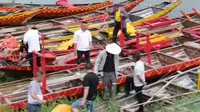 5月30日，我市在安康龙舟文化园举行龙舟标船试水活动。来自各县（市、区）的28支龙舟集结下水，正式开始为第二十四届安康汉江龙舟节备赛。#赛龙舟