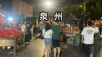 夜逛泉州市通淮关岳庙 关羽1865岁生日