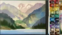 周宏智水彩风景课程_基础课讲解_天山天池