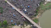 四川省自贡市牛佛古镇航拍