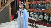 长汀古城→_→济川门城墙上表演