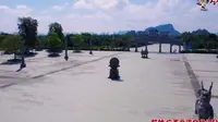 航拍 广西北流 会仙河公园