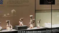 【丝路百馆百物】南汉二陵博物馆-广州陶胡人俑座灯