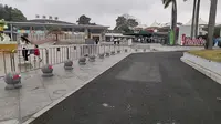 海上田园免费接送服务车。
