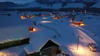禾 木 村 雪 夜【4K•航拍】