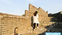 旅游达人首次登上金山岭长城，素有“万里长城，金山独秀”之美誉
