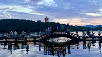 杭州西湖｜长桥公园晚霞20260716