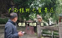广西桂林七星景区，小东江边的自然秘境，返回路上偶遇一只吗喽哥