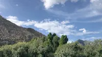 在拉萨拉鲁湿地看天空～