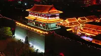 青州古城迷人的夜景