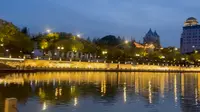 江苏南通-濠河风景区（夜景）