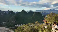 2026年8月12日在老寨山看日落～