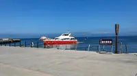 山东·威海·荣成  鸡鸣岛的夕阳达达的人生第一次看日落。