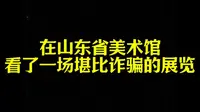 在山东美术馆，看了场无语的展。
