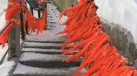 冬游华山   穿过擦耳崖  2019.12