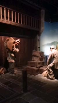 吉安榕树下的古代场景再现（摄于吉安市博物